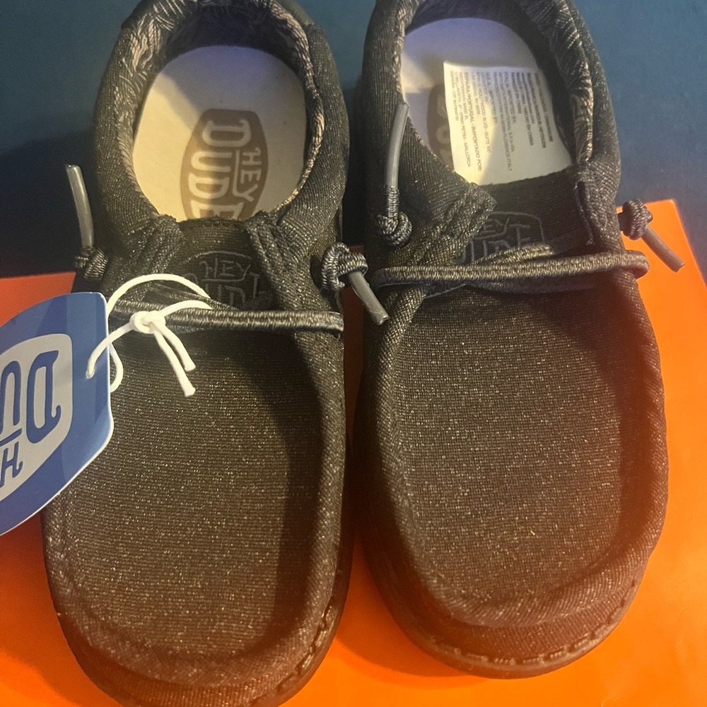 Hey Dude Kids Moccasins - Dark Gray